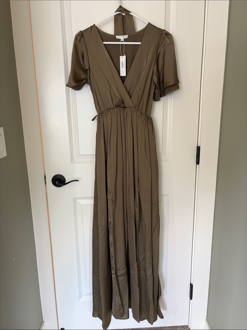 Baltic Born Olive Wrap Maxi Dress
